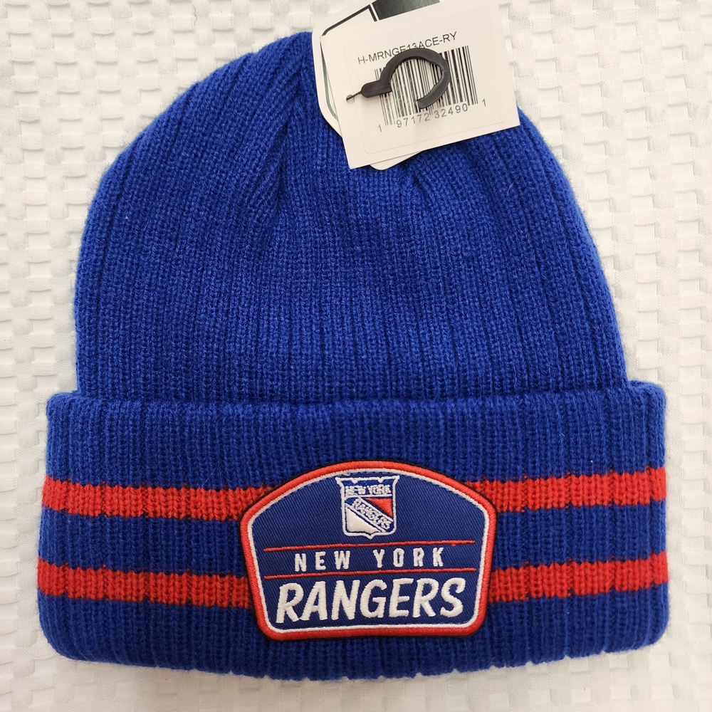 NHL Fan Favorites New York Rangers Blue and Red Beanie. NWT!
